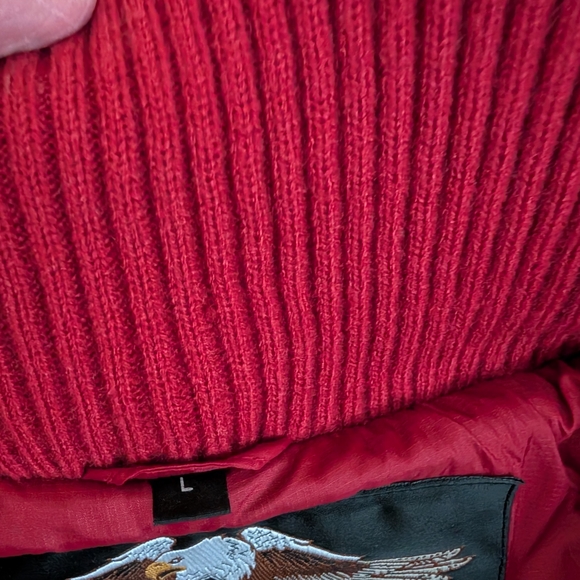 Harley-Davidson Ladies Red Puffer Jacket Size L - Picture 11 of 15